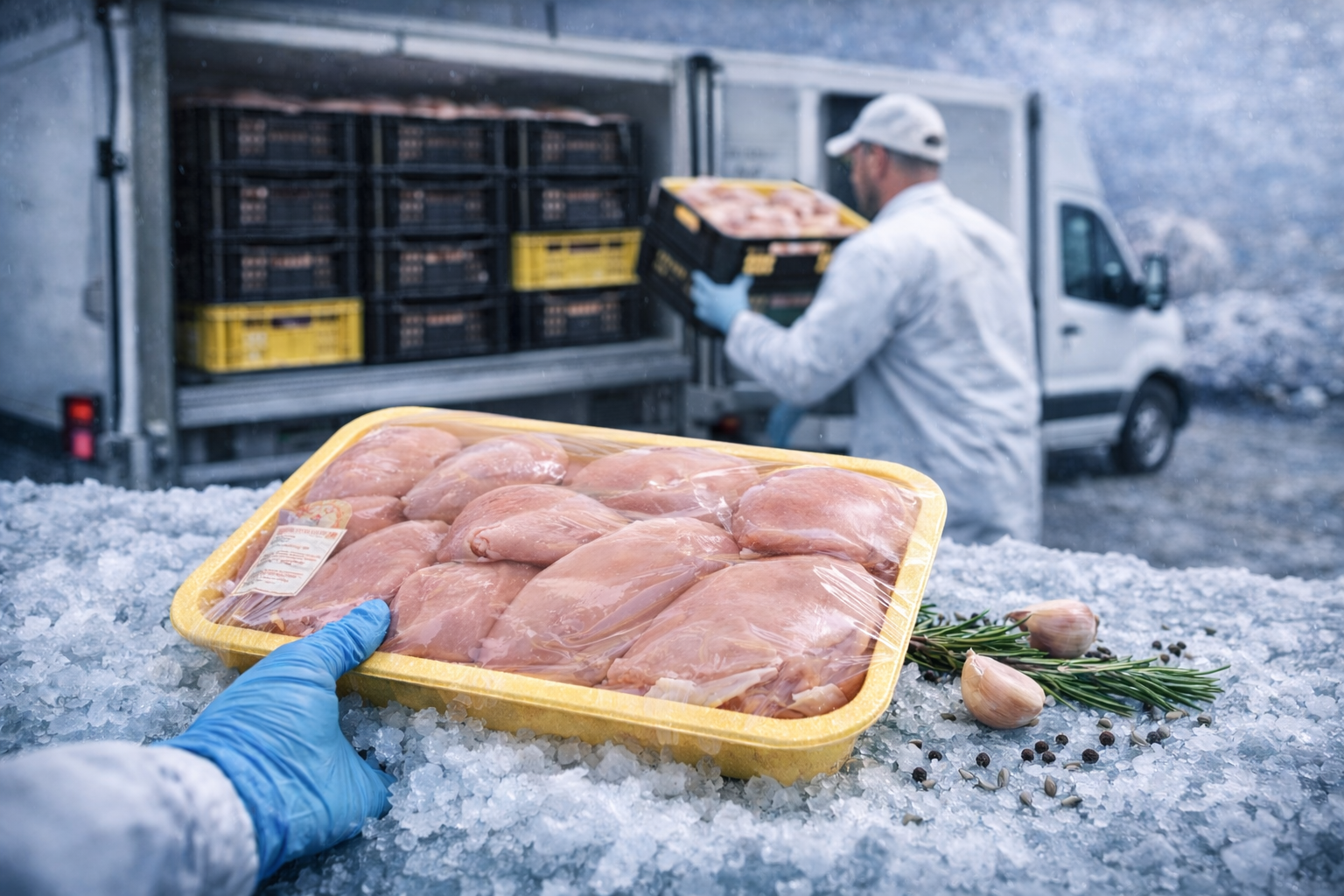 Friss csirkehús nagykerereskedés – a hűtési lánc jelentősége